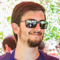 handsome developer smiling